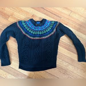 Ralph Lauren Kids Cropped Fair Isle Sweater